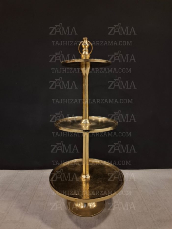 شیرینی خوری دو طبقه آلومینیومی